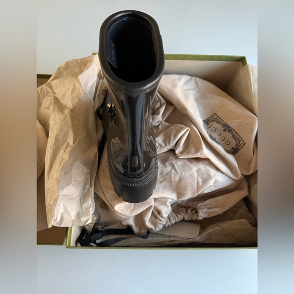 GUCCI WOMENS SHOES/Women’s ankle boot with Horsebit/Size 37/Black rubber - Picture 5 of 8